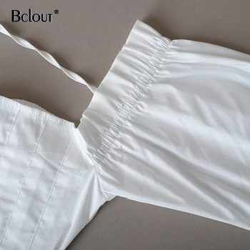 Bežné Tričko S Dlhým Rukávom Šaty Žena Námestie Krku Biele Mini Šaty Ženy Sexy Krátke Elegantné Šaty Prehrabať Jeseň 2020 Vestidos