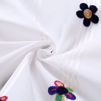 VIDMID Detí nosenie detí bavlna kvetinový dievča, krátky rukáv T-shirt letné top dieťa t-shirt čistej bavlny oblečenie P824