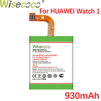 WISECOCO 930mAh HB442528EBC Batériu Pre HUAWEI Pozerať 1 Watch1 SmartWatch Na Sklade, Kvalitné Batérie