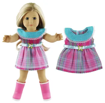 8 Nastavenie Bábiky Oblečenie pre 18-Palcové American Doll rôzne Princezná Šaty