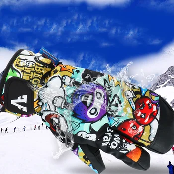V Zime Teplé Snowboard Ski Rukavice, Nepremokavé Zahustiť Lyžovanie Palčiaky Snežných Skútrov Motocyklové Rukavice 2020