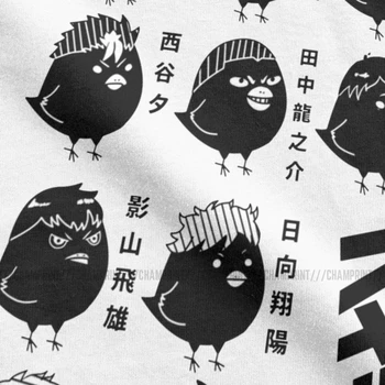 Malý Vrany T-Shirts Mužov Haikyuu Anime Bokuto Volejbal Manga Vintage T-Shirt O Krk Krátky Rukáv T Košele Plus Veľkosť Topy