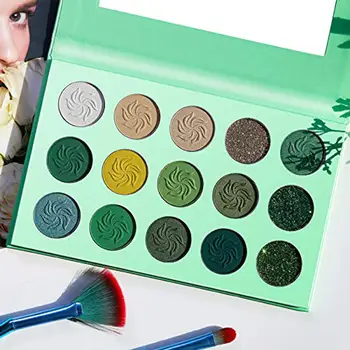 2019 Nový Očný make-up Avokádo Zelené Očné tiene Paletu 15-Farba Matným Leskom Lesk make-up, Kozmetické dlhotrvajúci Očný Tieň