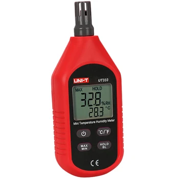 JEDNOTKA UT333/UT333BT Mini Teplota Vlhkosť Meter; Priemyselné/Home Vlhkomer, LCD Podsvietenie displeja, Indikácia slabej Batérie