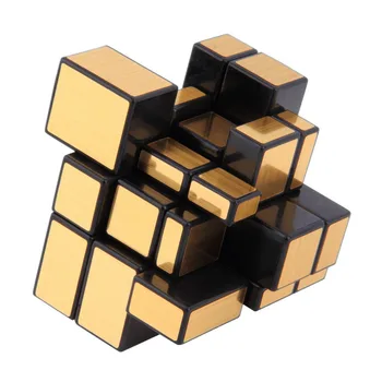 Magic Cube 3x3x3 Kompaktné a prenosné Zrkadlo Bloky Strieborné Lesklé Mozgu Teaser Puzzle IQ Dieťa Legrační Nové Horúce hračky Skvelé Darčeky