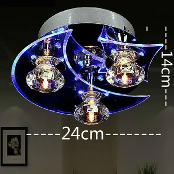 Spálňa Stropné Svietidlá LED Moderné Crystal led lampa Používať pre obývacej izby, Spálne, D24*H12CM 110V-220V Luminaria Stropné Lampy