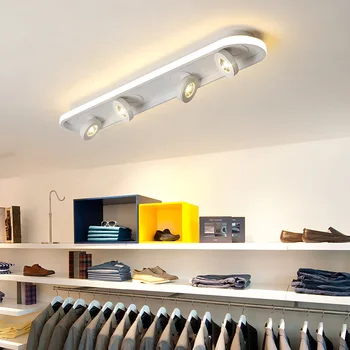 Moderné LED Uličkou Svetlá Stropné Svietidlo Stmievateľné Otočiť Bodové svetlo pre šatňa Šatňa Chodby Dlhé Čierne Stropné svietidlo
