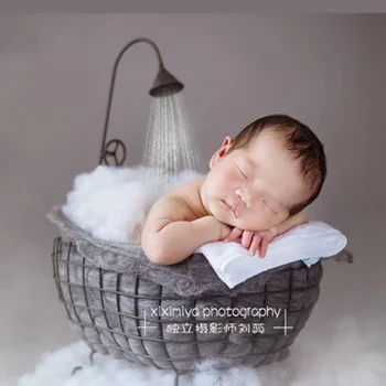 Baby Boy Fotografie Rekvizity Železa Vaňou Dieťa, fotenie Príslušenstvo Fotografie Rekvizity Recien Nacido Kôš Pre Novorodenca Posteľ