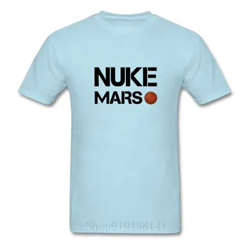 Priestor X Nuke Mars T-Shirt Elon Musk T Shirt Rocket SpaceX Tričko Retro Nuke Mars T Shirt Tesla Roadster Priestor Na Mars Teeshirt