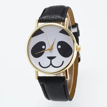 Heeda kórejský Roztomilá Panda Sledujte Fashion Cartoon Deti Náramok 2018 Nové Jednoduché Kožené Strane Šperky, Doplnky pre Ženy, Muža