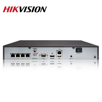 NVR Hikvision 4CH 4K 8MP PoE DS-7604NI-K1/4P pre IP Kamery CCTV Systém Zabezpečenia VCA Detekcie Rozšíriteľné Plug&Play Onvif