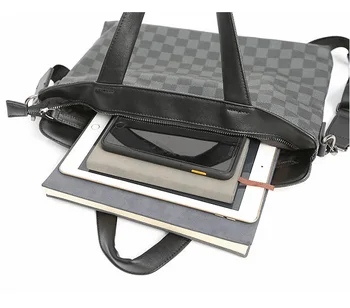 Pánske Aktovky brašňa Luxusné Kožené Kabelky Mužov Messenger Taška Dizajnér Laptop Taška pre A4 Dokumenty Žena Business Sac