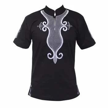 Dashiki Cool Fashion Výšivky Muži/ženy Jedinečný Dizajn moslimských T-shirt Topy рубашка мужская мусульманская одежда для мужчин