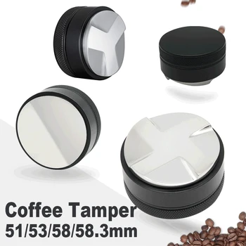 51/53/58/58.3 mm Nastaviteľná 304 Nerezovej Ocele Káva Espresso Tamper Macaron Vypuklé Tri Šikmé Svahy Base Distribučné Nástroje