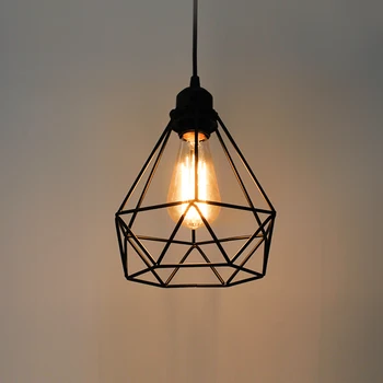 Prívesok svetlo Tienidlo Loft Nordic Žiarovka Stráže Svorka Antirust Strop tienidlo Lampy Reštaurácia Office Home Dekoratívne