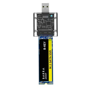 M2 SSD Prípade M. 2 USB 3.0 Gen 1 5Gbps Vysokú rýchlosť SSD Kryt Pre SATA M. 2 Pre NGFF SSD 2242 2260 2280 Karty Adaptéra