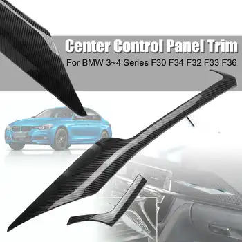 2 Ks/Set Uhlíkových Vlákien Štýl Center, Ovládací Panel Výbava Pre BMW F30 F34 F32 F33 F36 Auto Dekorácie Interiéru