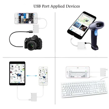 Pre Apple Lightning SD Čítačku Pre iPhone na Micro SD Karty Adaptéra USB Kamera, Čítačka Pamäťových Kariet Flash SSD Ovládač