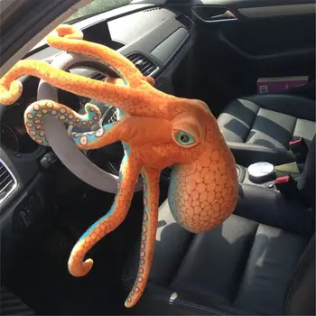 Obrie Realistické Plnené Morské Živočíchy Mäkké Plyšové Hračky Octopus Orange