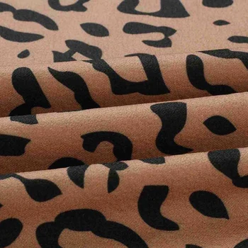 2020 Sexy Bežné Nepravidelný Sukne Polyester Ženy Vysoký Pás Strane Split Zmes Leopard Bodycon Sukne Nové