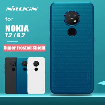 Pre Nokia 7.2 6.2 Prípade Nillkin Super Matné Štít Ultra-Tenké Tvrdé PC Matný Zadný Kryt Capa pre Nokia 7.2 6.2 Nilkin Telefón Prípade