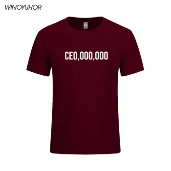 CE0,000,000 T-Shirt Podnikateľ Šéf Život generálny RIADITEĽ Tlač Topy Bavlna Nové Letné Štýl Krátke Rukáv Tričko Vysokej Kvality