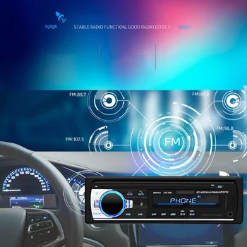 Auto Elektronika DVDCD Podpora MP3/ autorádio MP3 Autoradio Aux Vstup Prijímač Bluetooth Stereo Audio Prehrávač Multimediálnych