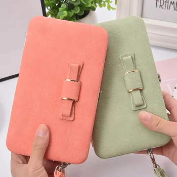 2020 Nové kórejská verzia dámske peňaženky dlho mobilný telefón taška luk lunch box žena taška tide