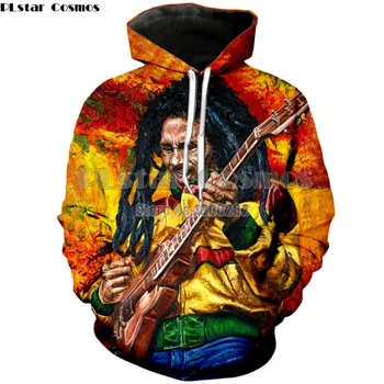 Najnovšie Módne Kráľa Reggae Bob Marley 3D Tlač Ženy Muži s Kapucňou Mikiny, Mikiny Pulóver Harajuku Hip Hop top plus veľkosť