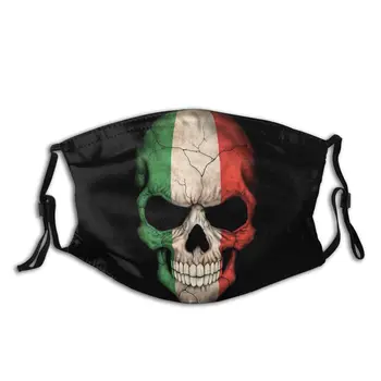 Talianskej Vlajky Lebka Dospelého Non-Jednorazové Anti Haze Prachotesný Ochrany Respirátor Masky s Filtrami