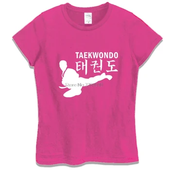 Nové Taekwondo Kope T-shirt Ženy Bavlnené Tričko Letné Dievča Krátke Rukáv Tričko Hip Hop Tričká Topy Harajuku Streetwear
