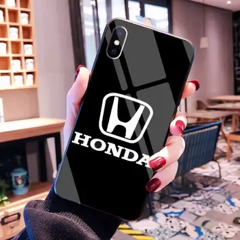 Honda auto logom Zákazníka, Vysoká Kvalita Telefón Prípade Tvrdeného Skla Pre iPhone 11 Pro XR XS MAX 8 X 7 6 6 Plus SE 2020 prípade