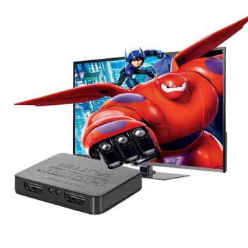 1080P 3D Mini 2 Port HDMI Splitter Switcher 1x2 1 v 2 out HDMI Splitter Distribútor Pre HDTV PS3, XBOX