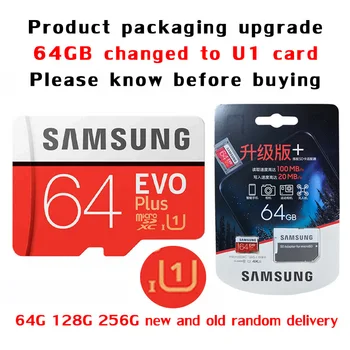 SAMSUNG Pamäťovú Kartu EVO 32G 95MB/S SDHC MicroSD 64GB 128 gb kapacitou 256 GB 4K 100MB/s SDXC Class 10 Micro SD C10 UHS TF Trans Flash Kariet