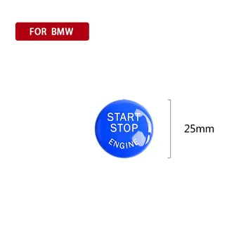 Modrá Náhradný Štart Stop Motora Tlačidlo Krytu Prípade vhodné Na BMW 3 Series E90 320i 325I