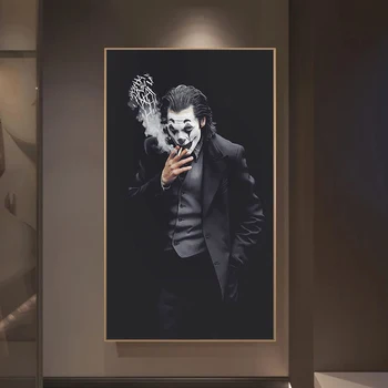 Joker Joaquin Phoenix Plátno na Maľovanie Comics Filmové Plagáty a Vytlačí Cuadros Wall Art Obrázky pre Obývacia Izba Domáce Dekorácie