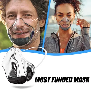 1pc Novú Masku na Tvár Radikálnej Alternatívy Priehľadný Štít Respirátor Transparentné Maska Facemask Facemasks mondmasker Mouthmask