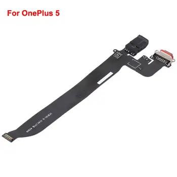Pre OnePlus 5T Náhradné Nabíjací Port & Slúchadlá Flex Kábel pre OnePlus 5 Telefón Časť Mobile Náhradný Diel