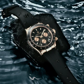 2020 Nové PAGANI DIZAJN Pánske Quartz Hodinky Dátum Luxusné Zlaté Náramkové hodinky Mužov Nepremokavé Chronograf Japonsko VK63 Hodiny Reloj Hombre
