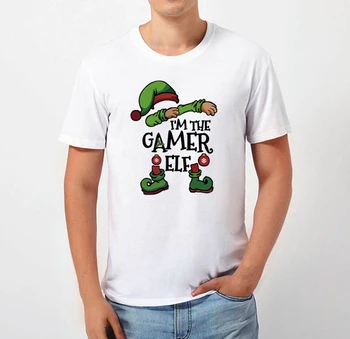 ENVMENST Unisex Hráč Elf T Shirt Muži Ženy Off White som Hráč Elf Vianočný darček Zábavné Retro Pánske T-Shirt Harajuku Topy