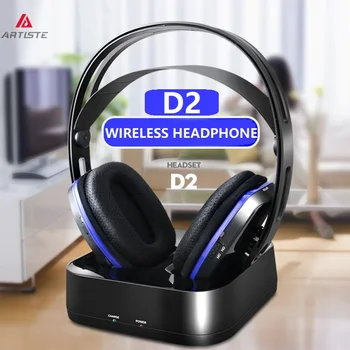 Artiste D2 2.4 GHz HiFi Bluetooth slúchadlá hlboké basy bezdrôtové pripojenie TV slúchadlá s vysielačom dock pre mobilné telefón hudba