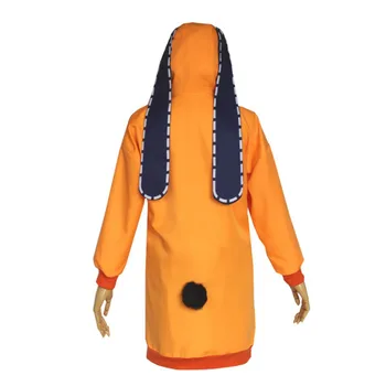 Jakcet Yomoduki Runa Cosplay Kostým Kakegurui Vášnivý Hráč Runa Topánky a Parochňu Ženy Orange Kapucňou Zip Kabát