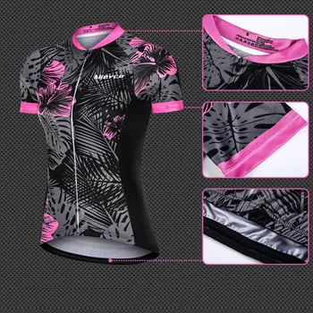 Mieyco 2020 Čierne Kvety Ženy Cyklistický Dres Nastaviť Cyklistické Oblečenie Vyhovovali Krátke Cyklistické Oblečenie Auta Lete Mtb Oblečenie Pre Ženy