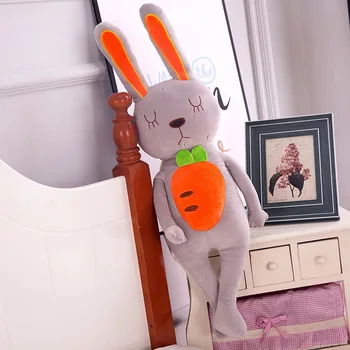 50-60cm Cartoon králik Mrkva Plyšové hračky Roztomilý Simulácia Zeleniny Mrkva Vankúš Bábiky, Plyšové Mäkké Hračky pre Deti Darček