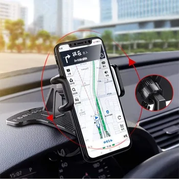 XMXCZKJ Univerzálny Panel Auto, Telefón Držiak O 360° Nastaviteľný GPS Auto Vysoká pružnosť Klip Telefón Stojan Pre iPhone 11 12 Xiao 10
