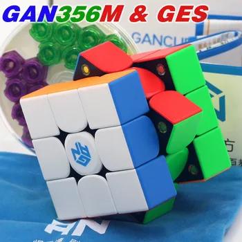 Magic cube puzzle GANS KOCKA GAN356M & GES magnetické cube GAN 356 GAN356 3x3x3 M 3x3 profesionálne WCA magické kocky kľukatých hračky