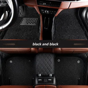 Kalaisike Vlastné auto podlahové rohože pre Všetky Modely Jaguar F-TEMPO XJL XEL XF XE F-TYP XK XFL auto styling auto príslušenstvo