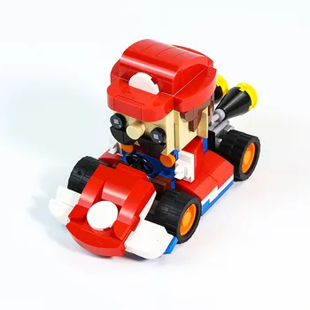 Klasická Hra Údaje Závodné Super Kart Racing Model Auta, Kreslená Postavička Nápad Deti DIY Vzdelávacie Hračky pre Deti Vianočný Darček