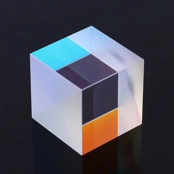 X-Cube Šesť-Stranný Jasné Svetlo Kocka Optické Sklo Prism Lúč Rozdelenie RGB Hranol pre Optické Experiment Nástroj Optickej Šošovky