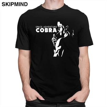 Klasické Chladné Miesto Dobrodružstvo Cobra T Shirt pre Mužov Krátke Rukávy Lete 80s Japonské Anime Manga Tee 00% Bavlna T-shirt Oblečenie